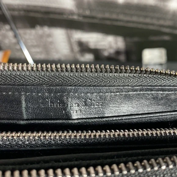 Authentic Christian Dior Cannage Leather Zippy Long Wallet - Picture 9 of 17